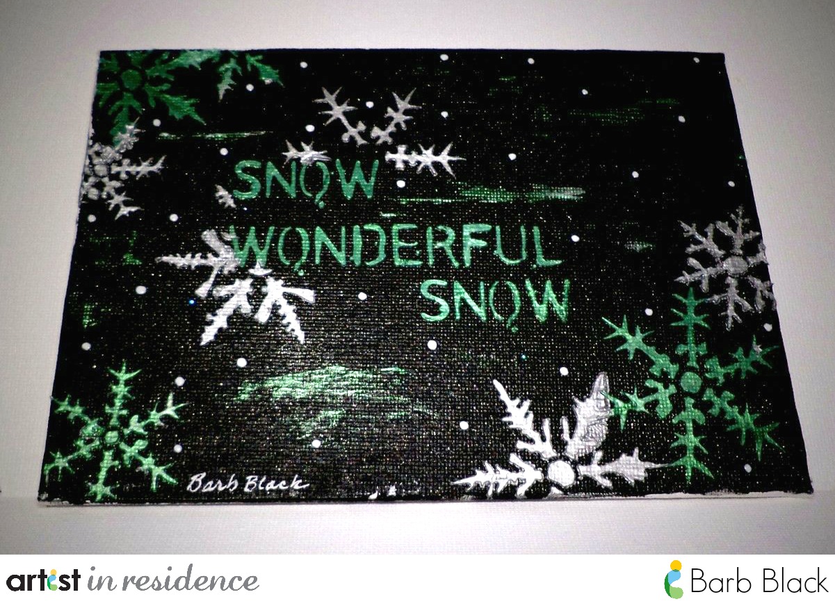 Creative Medium for a Snow, Wonderful Snow! Art Canvas